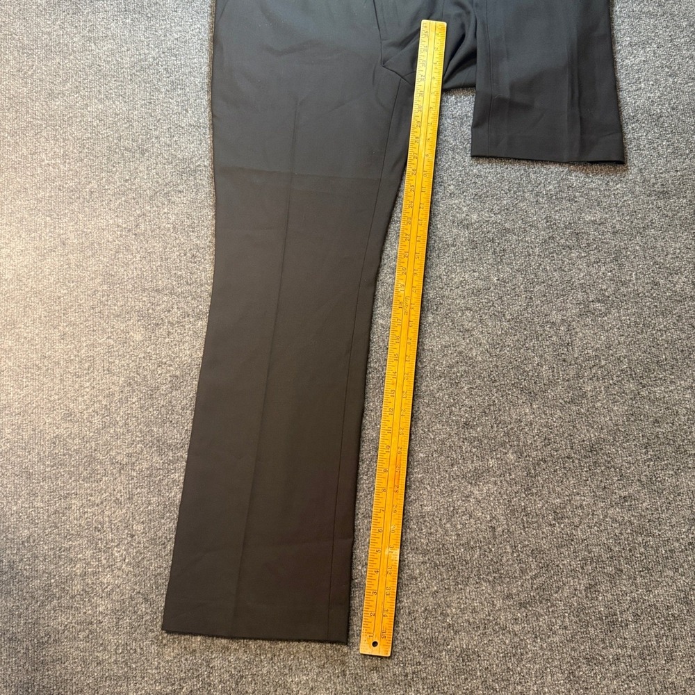 Lauren Ralph Lauren Black Wool Blend Tuxedo Dress Pants Satin Stripe Size 12 - Picture 8 of 16
